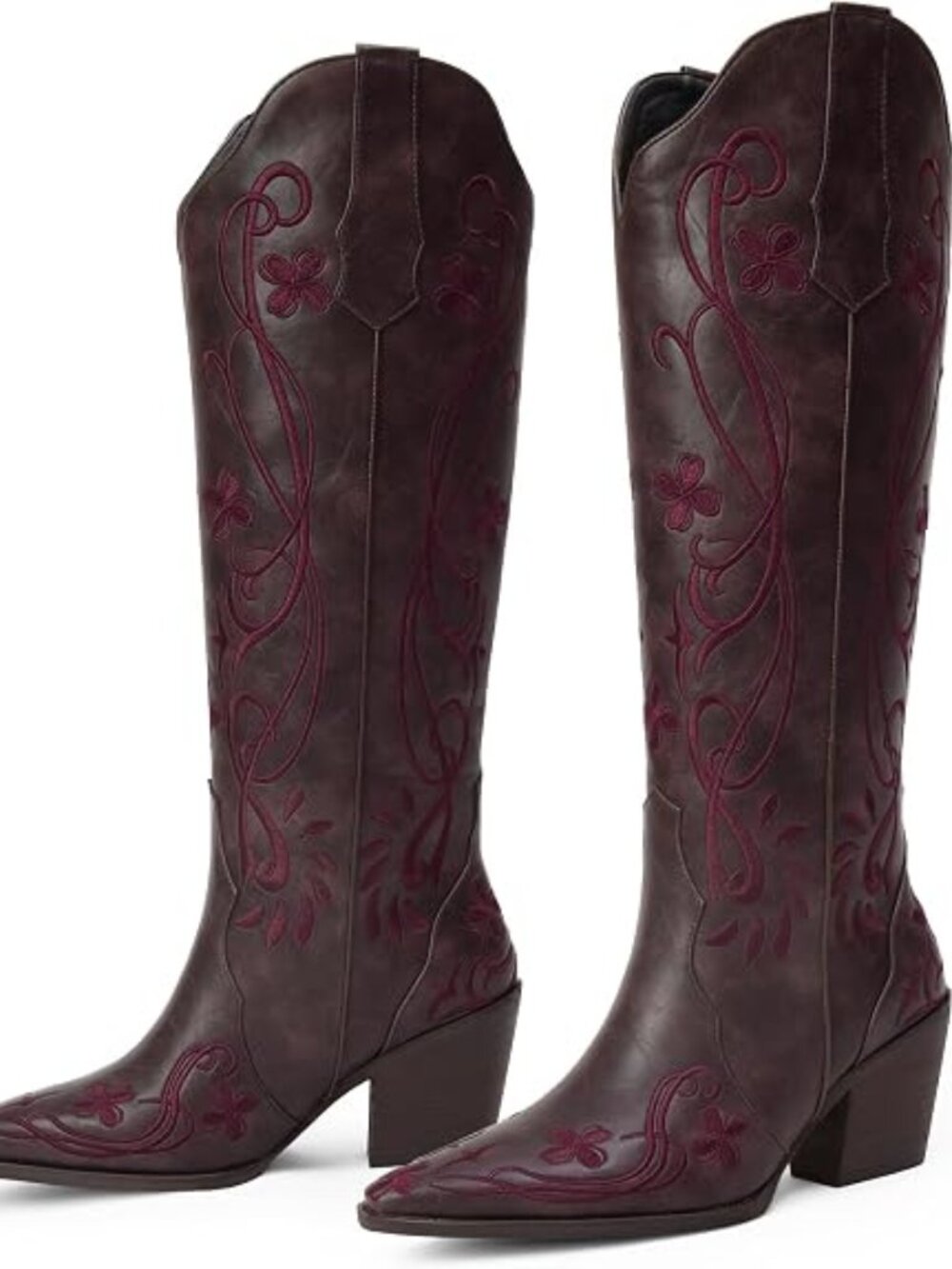 Cowgirl Boots Women Knee High Vintage Cowboy Boots